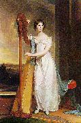Thomas Sully Eliza Ridgely with a Harp oil painting reproduction